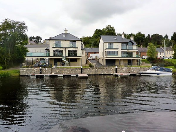 M E Crowe waterfront new-build homes with private jetty